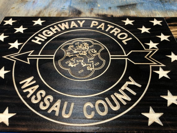 Nassau County Highway Thin Blue Line Flag