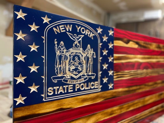 New York State Police American Flag