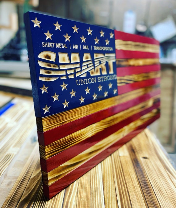 SMART, ᴛʜᴇ Iɴᴛᴇʀɴᴀᴛɪᴏɴᴀʟ Assᴏᴄɪᴀᴛɪᴏɴ ᴏғ Sʜᴇᴇᴛ Mᴇᴛᴀʟ, Aɪʀ, Rᴀɪʟ ᴀɴᴅ Tʀᴀɴsᴘᴏʀᴛᴀᴛɪᴏɴ Union American Flag