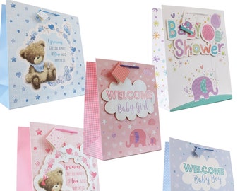 Large baby boy gift bag clearance
