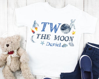 2nd birthday shirt, I am 2 t-shirt, boys 2nd birthday t-shirt, girls 2nd birthday top, space themed birthday party, I am two, in the UK