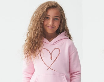 Valentine's Day Sweatshirt for Children, Infants, Girls, Love Jumper, Anti Valentines, Heart Sweater, Valentines day outfit, Girls clothing