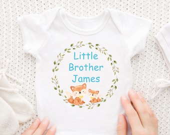 Big Brother petit frère BIG LITTLE SISTER Enfants T-shirt bébé grandir Body Costume 