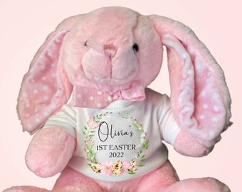 Personalised My First Easter Teddy, First Easter Bunny, 1st Easter Gift, New Baby Easter Gift, Easter Baby Gift, My 1st Easter UK, Rabbit