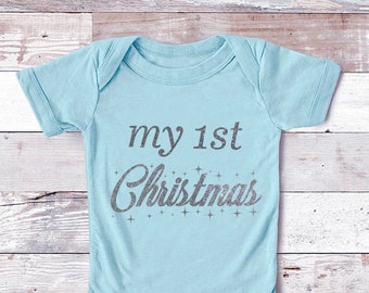 baby boys 1st Christmas, boys 1st Christmas outfit, 1st Christmas baby, first Christmas, baby girls first Christmas romper, baby grow gift