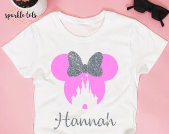 Von Minnie Maus inspirierte T-Shirts, Minnie Tops, Minnie T-Shirt, Damen Minnie Tops, Passende Minnie Maus T-Shirts, Geschenke für den Muttertag