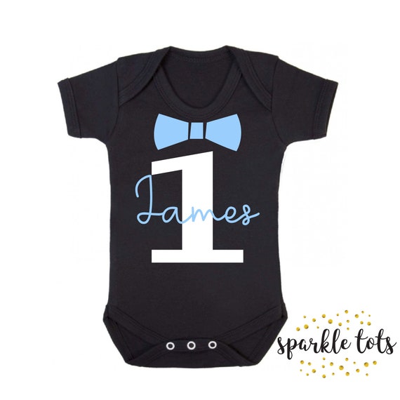 PERSONALISED New Baby Bodysuit//Baby Grow//Vest Birthday Present//Gift 1ST BIRTHDAY