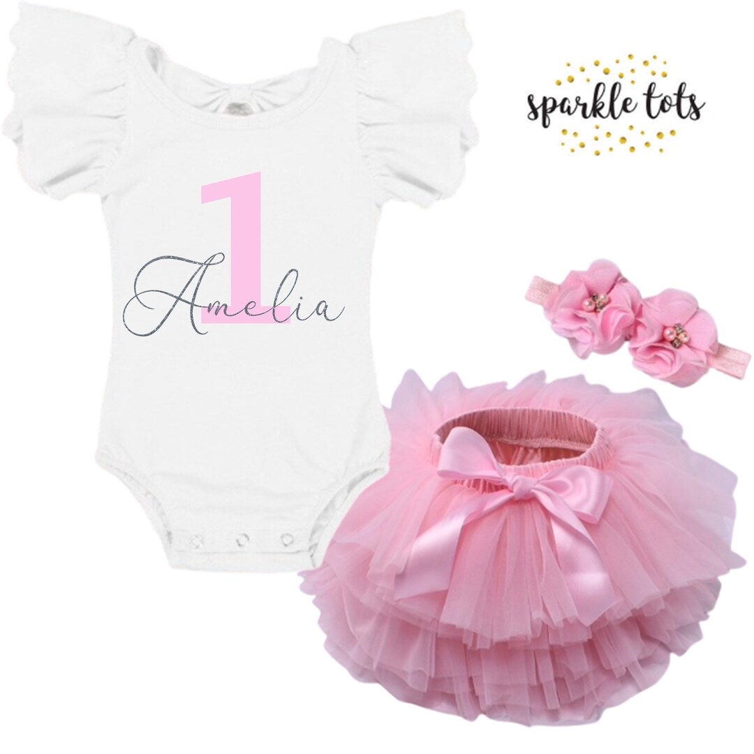 Luxury Pink Birthday Outfit 1st 2nd Birthday Outfit Girls Etsy