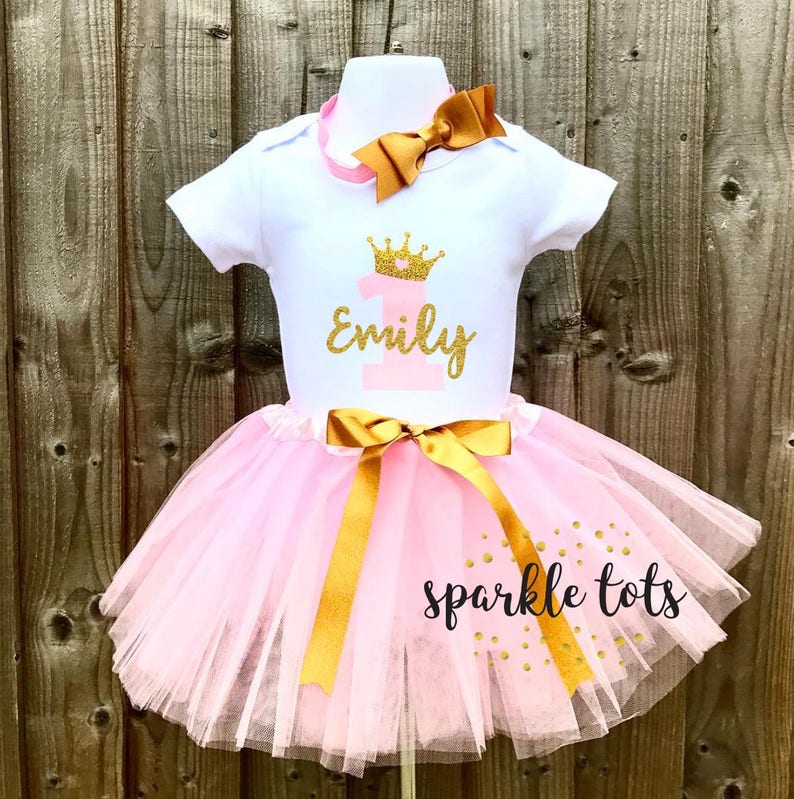 Baby Girl 1st Birthday Outfit 1st Birthday Tutu Outfits Etsy UK