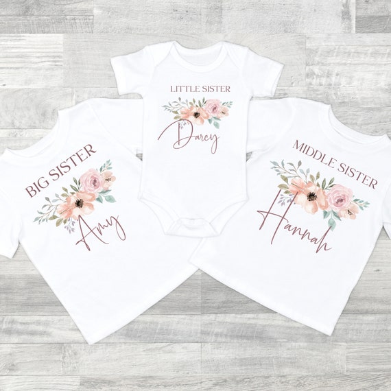 Personalised big sister little sister outfits sales