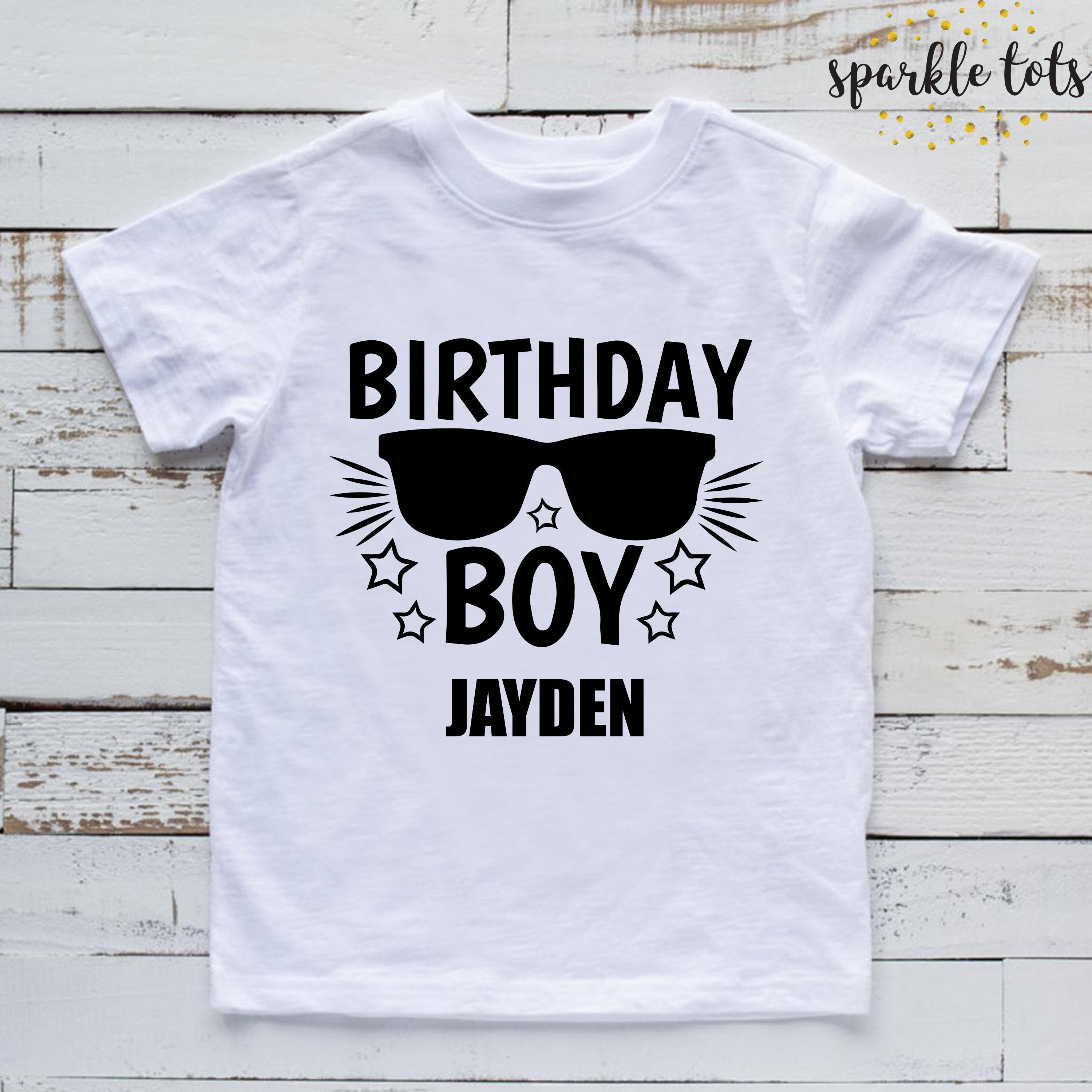 Birthday boy shirt personalised boys birthday t shirt | Etsy