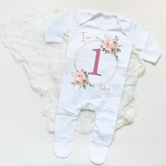 1st birthday best sale sleepsuit