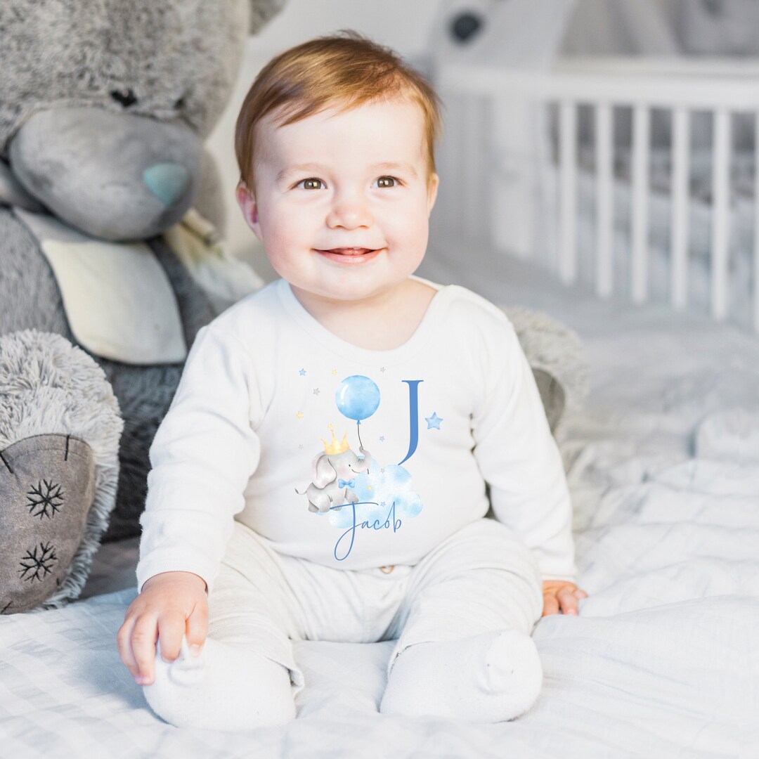 Baby Boy Clothes, Personalised Sleepsuit, Boys Baby Grow, Baby Boy Gift