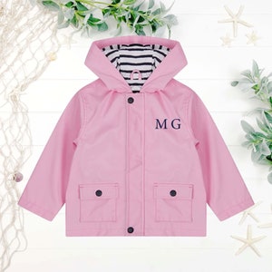 Girls raincoat, Personalised Baby coat, Personalised toddler clothing, Baby Rain Jacket, Boys coat, Personalised children's clothing UK