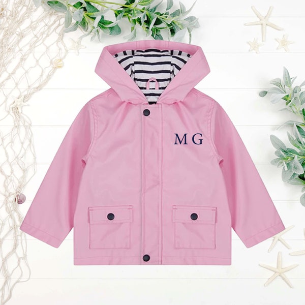 Imperméable pour filles, manteau personnalisé pour bébé, vêtements personnalisés pour tout-petits, veste de pluie pour bébé, manteau pour garçons, vêtements personnalisés pour enfants au Royaume-Uni