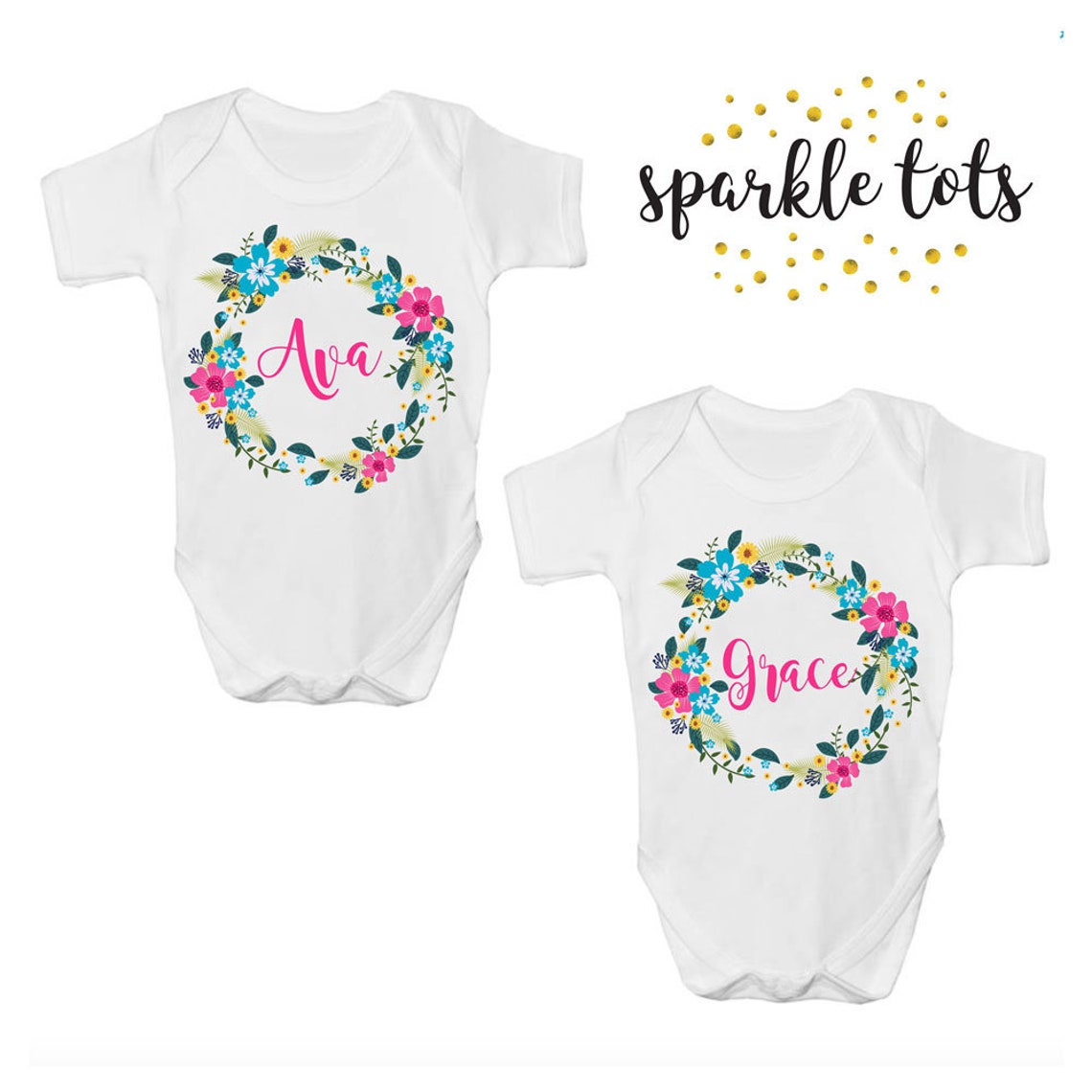 Matching twin gifts Girl Twins Baby Girl Clothes Twin Etsy