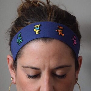 Multi-Colored Bear Patch HEADBAND