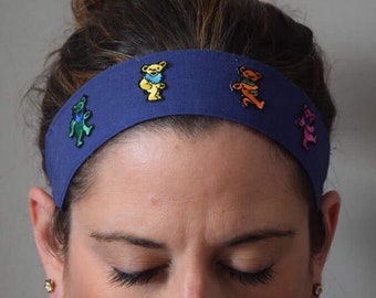 Multi-Colored Bear Patch HEADBAND