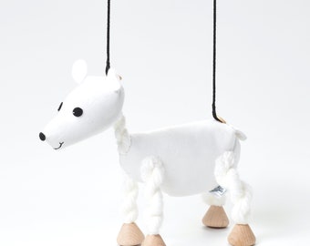 Polar Bear Bruno, Animal, Toy, Puppet, Marionette, Soft Toy, For Kids, Educational, Handmade, Original, Gift, Present