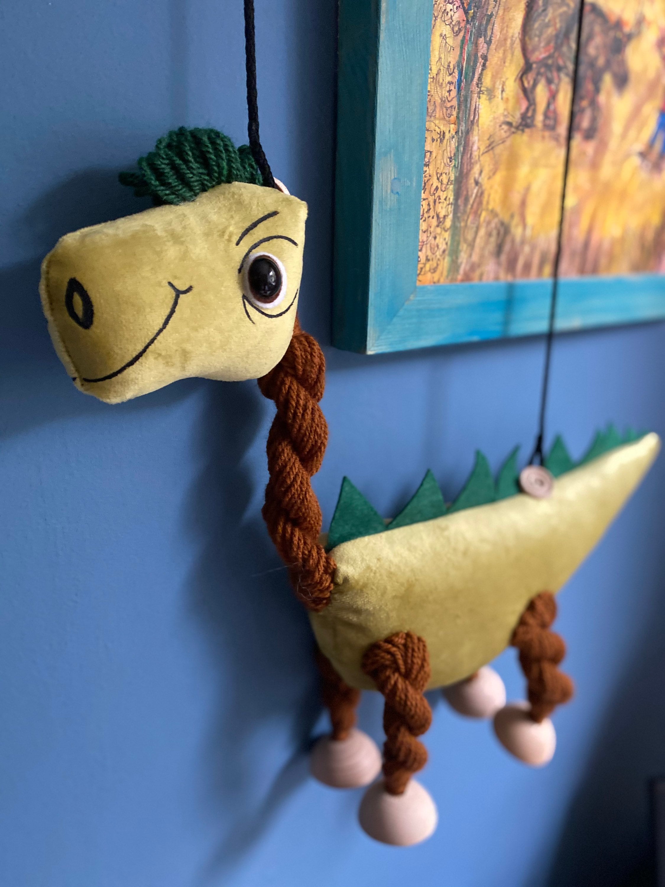 Dinosaur Bertieanimal Puppet Soft Toy Felt Handmade Gift for Etsy