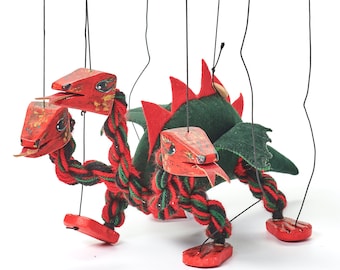 Dragon, three headed, toy, marionettes, story, soft toy