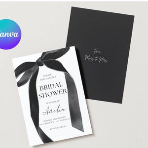 She&#39;s Tying the Knot Bridal Shower Invitation Template,EDITABLE Bow Bridal Shower Invite,Ribbon WeddingShower,BacheloretteParty Invite