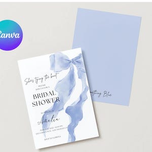 She&#39;s Tying the Knot Bridal Shower Invitation Template,EDITABLE Bow Bridal Shower Invite,Ribbon WeddingShower,BacheloretteParty Invite
