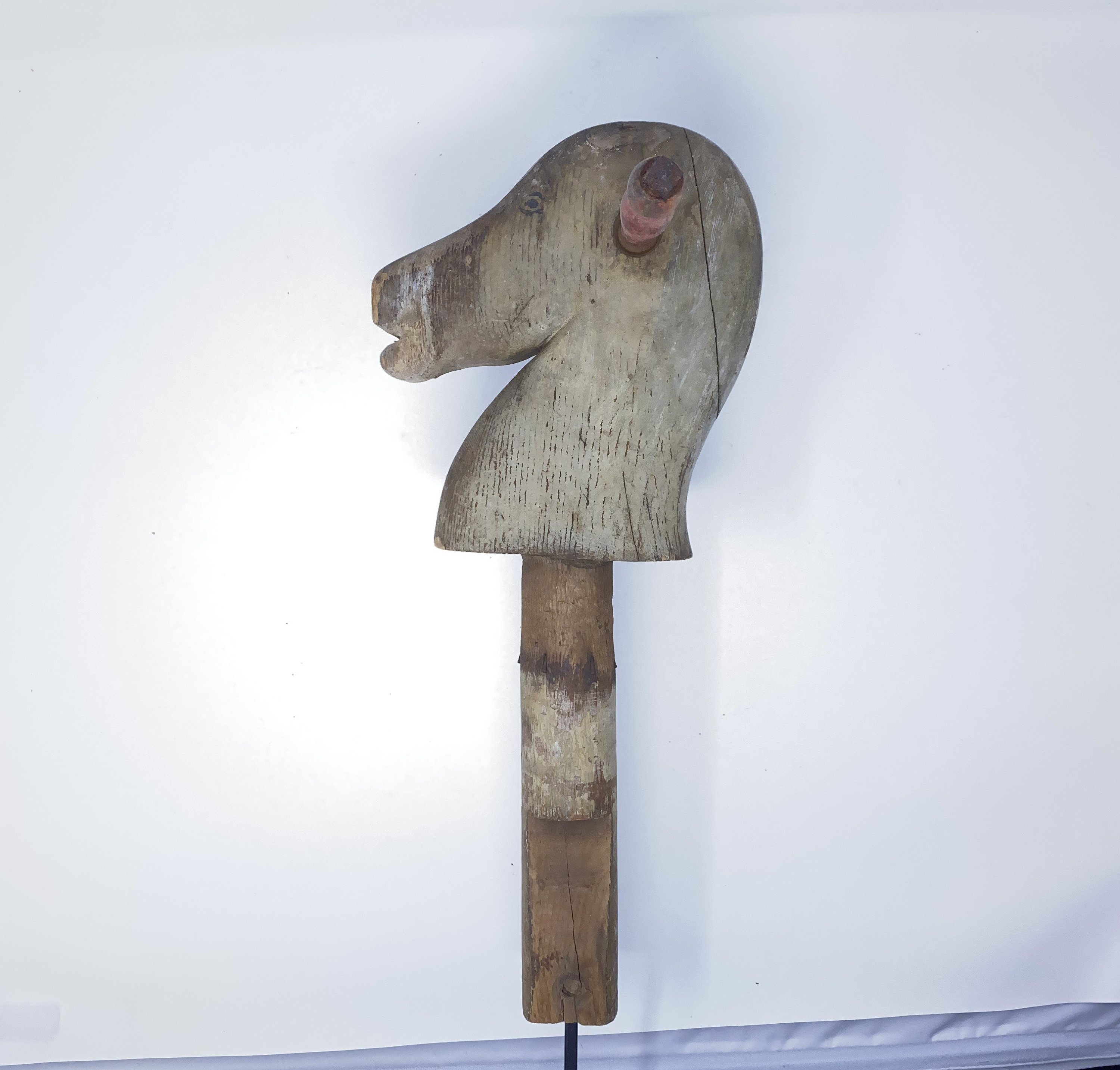 Wooden Hobby Horse on Display Stand | Etsy