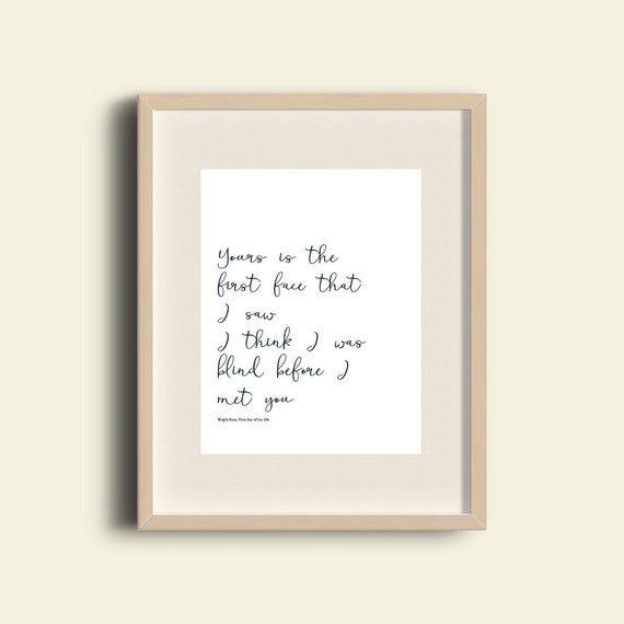 Print Bright Eyes Conor Oberst First Day Of My Life Etsy