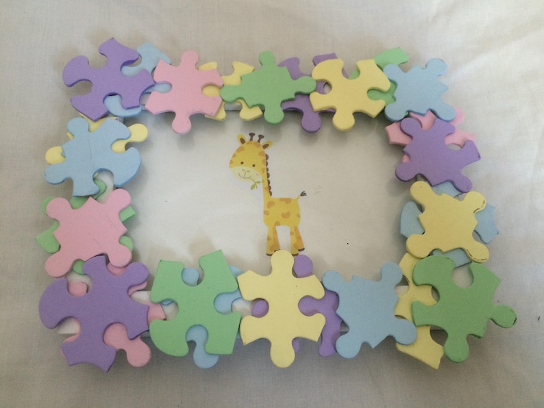 Puzzle Piece Picture Frame | Etsy