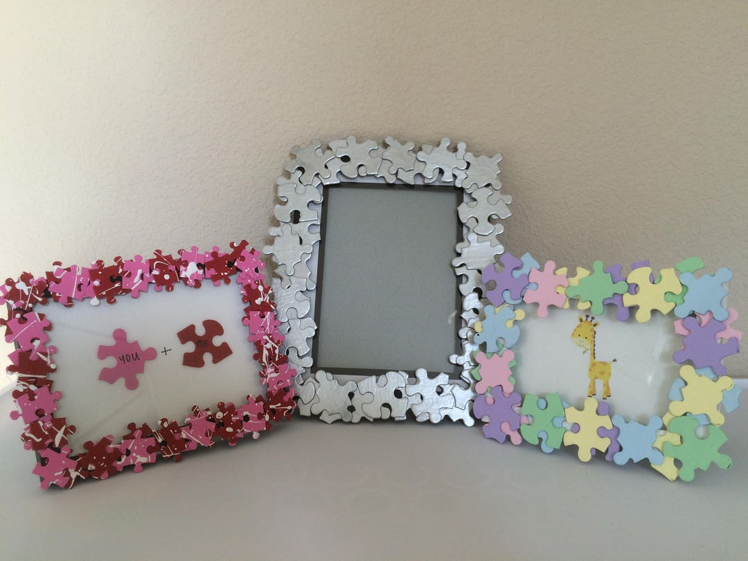 Puzzle Piece Picture Frame Etsy