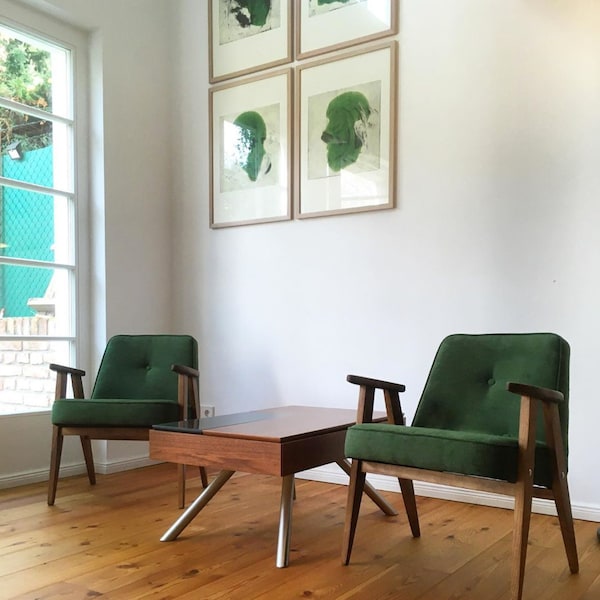 Original polish mid-century 366 chair designed in 1962 by Józef Chierowski. PERSONALIZATION
