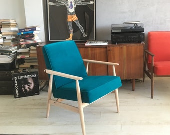 Mid Century Polish vintage chair 300-190  from 1960s by H. Lis. Personalization!