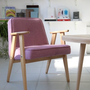 fauteuil vintage polish 366 mid-century conçu en 1962 par J. Chierowski