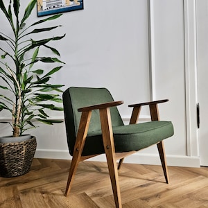 Original polish mid-century 366 chair designed in 1962 by Józef Chierowski. PERSONALIZATION