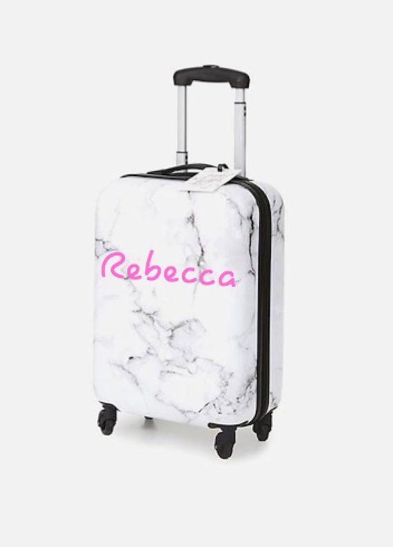 monogram luggage stickers