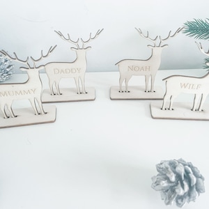 Weihnachten Tischdekoration, Dekorationsideen, personalisierte Namenseinstellung, Weihnachtstischdekoration, personalisiert, Gedeck