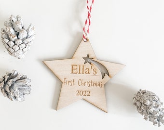 My first 1st Christmas decor decoration tree gift new baby personalised personalized present keepsake