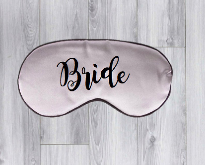 Bride Sleep Masks Eye Masks Personalised Personalized Bride Etsy New