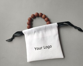 100 Pcs Bulk Jewellery Bags Print Your Logo,Personalized Jewelry Pouches,White Jewelry Bags Personalized,Soft Velvet Pouches Lace String