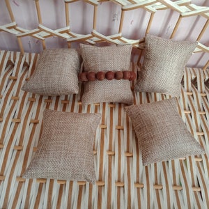 Jute Jewelry Display Pillow,Watch Display Pillow,Linen Mini Display Pillow,Jewelry Show Pillow,Watch Box Pillow  Customed 25 pcs Pack