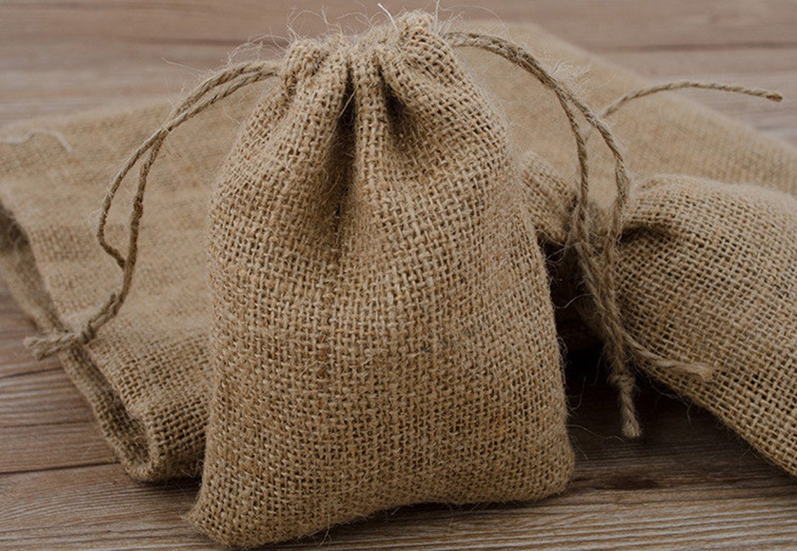 50 Pcs Bulk Burlap Bags Personalizedrustic Burlap Bags for | Etsy