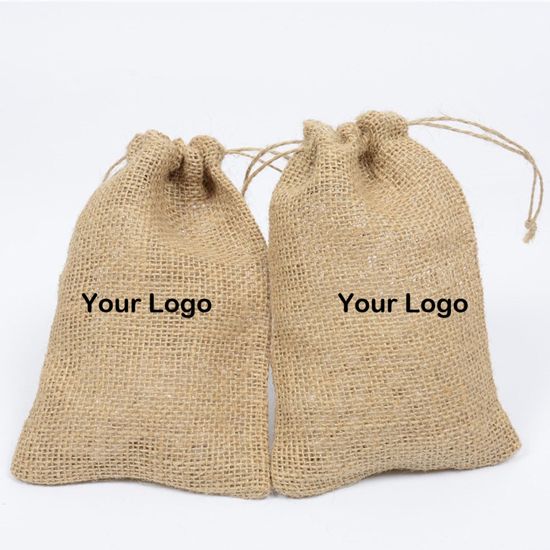 50 Pcs Bulk Burlap Bags Personalizedrustic Burlap Bags for Etsy