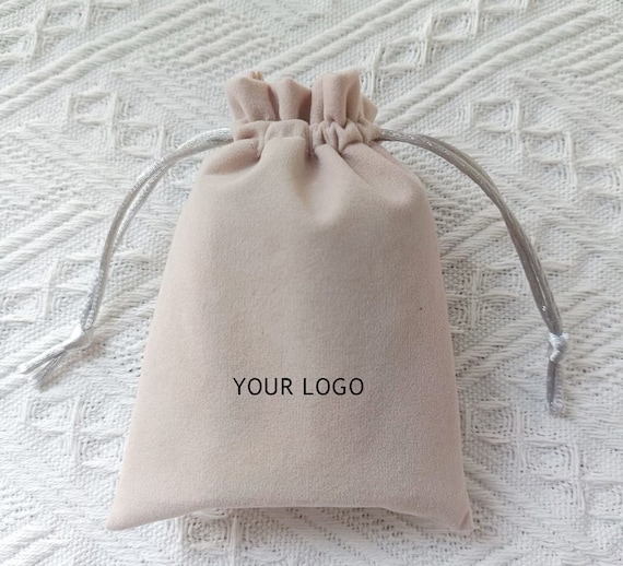 100 Pcs Soft Velvet Jewelry Bags, Personalized Jewelry Pouches,jewellery  Packing Custom Logo,eco Friendly Jewelry Package With Logo Print 