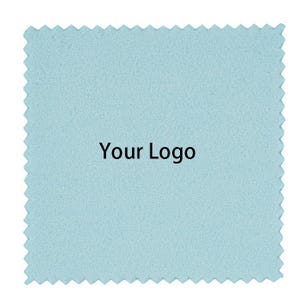 100Pcs Bulk Personalized Silver Polishing Cloths  8x8cm Jewelry Cleaning Cloth Custom Logo Soft ClothS For Polishing Jewelry Sliver Earrings