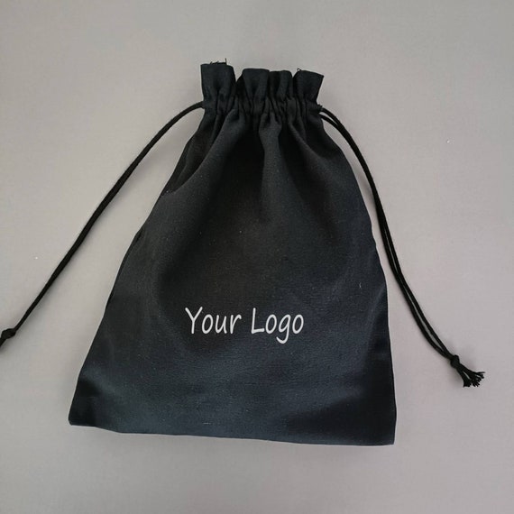 Black drawstring bags bulk sale