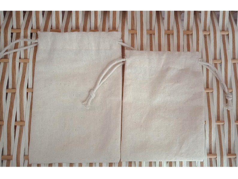 100 Pcs Bulk Jewelry Packing Bags With Logopure Cotton Etsy