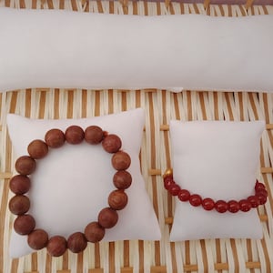 3 Pcs Pack Color White Soft Velvet Watch Display Pillow,Jewelry Display Show Pillow,Watch Boxes Pillow,Bracelet Pillows