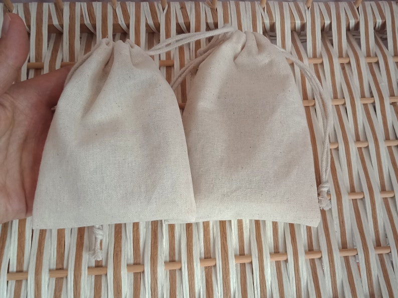 100 Pcs Bulk Jewelry Packing Bags With Logopure Cotton Etsy