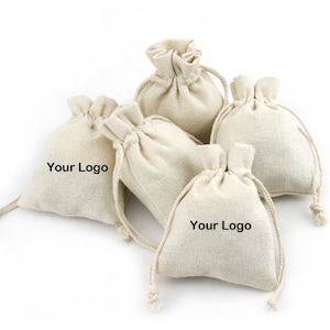 100 pcs Bulk Jeweller Pouches Personalized Jewelry Packing Custom Logo Hand Made Soap Packing Bags With Logo Party Favor Holder Personalized